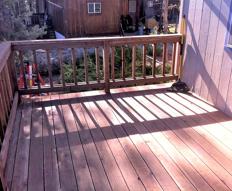 Deck building posts and railings 1