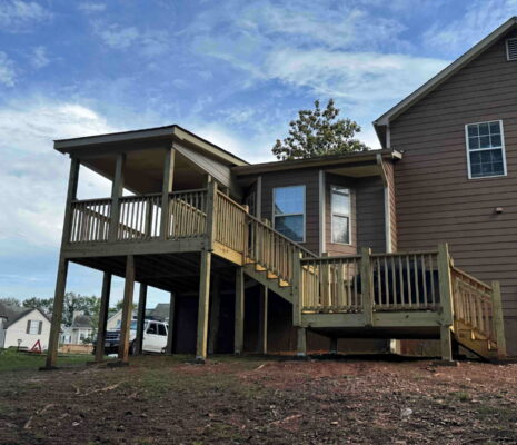 atlanta area deck addition and screened in porch